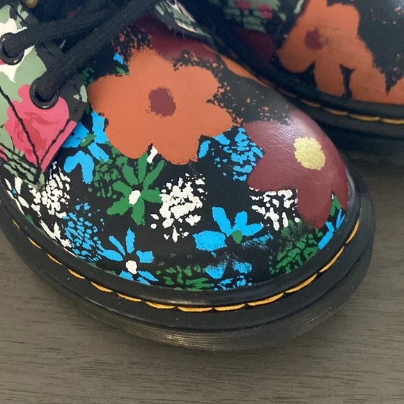 Dr. Martens Floral Mash Up Boot Sz 13 - Picture 9 of 9